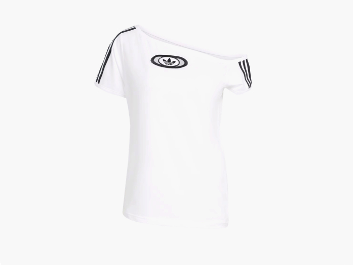 Adidas Originals Campus 2000 Off Shoulder Tee "White" 