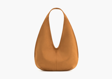 JW PEI Dara Faux Suede Hobo Bag Yellowish Brown 