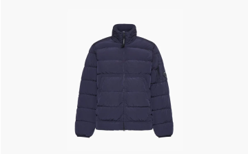 C.P. Company Chrome-r Quilted Nylon Down Jacket Blue 