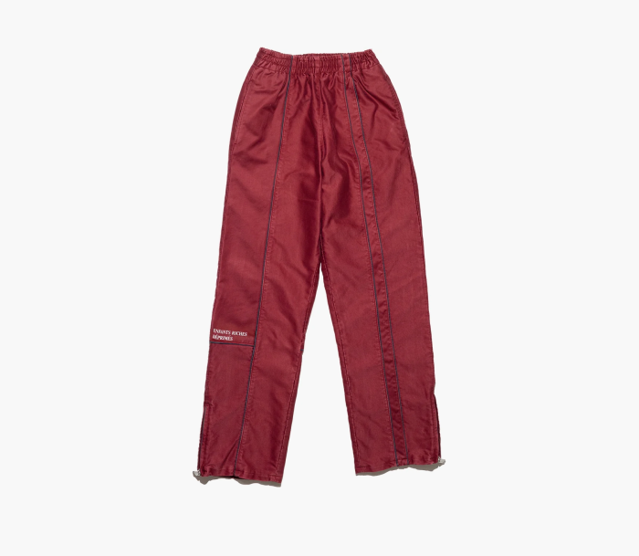 Enfants Riches Déprimés Paneled Track Pants Burgundy/Black  Enfants Riches Déprimés Paneled Track Pants Burgundy/Black