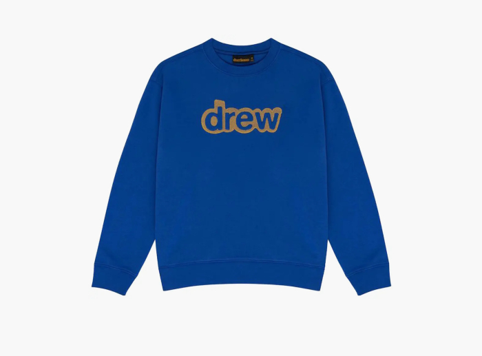 Drew House Secret Embroidered Crewneck Sweatshirt Royal Blue  Drew House Secret Embroidered Crewneck Sweatshirt Royal Blue