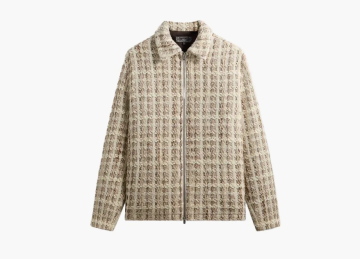 Kith Windowpane Tweed Coaches Jacket Hallow 