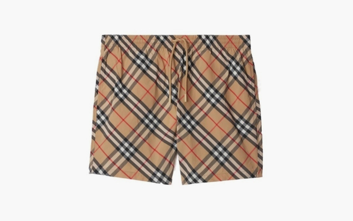 Burberry Check Swim Shorts  "Sand" 