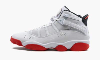 Jordan 6 Rings "White / University Red" - 10 US