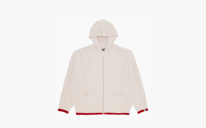 Supreme x Goodenough Zip Up Hooded Sweater "Stone" 