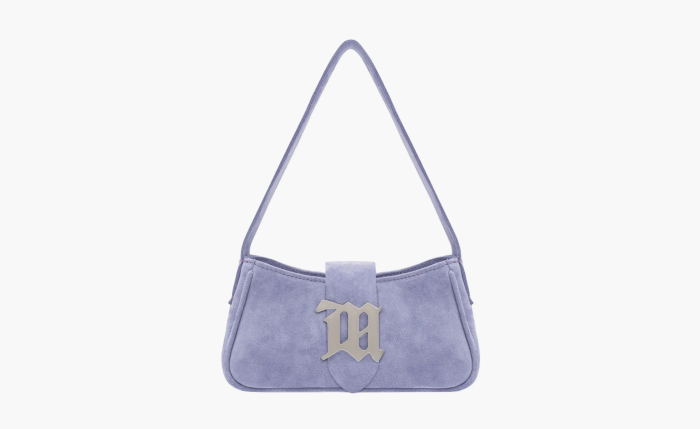 Misbhv Suede Shoulder Bag Mini Periwinkle Light Purple 