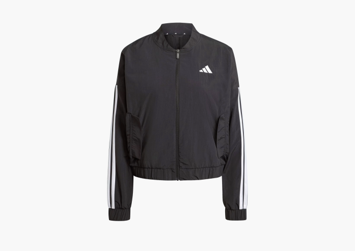 Adidas Essentials 3-Stripes Lifestyle Woven Bomber Jacket  "Black / White" 