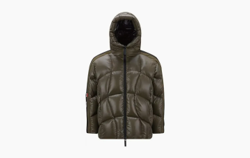 Moncler x Adidas Originals Beiser Short Down Jacket Dark Green 