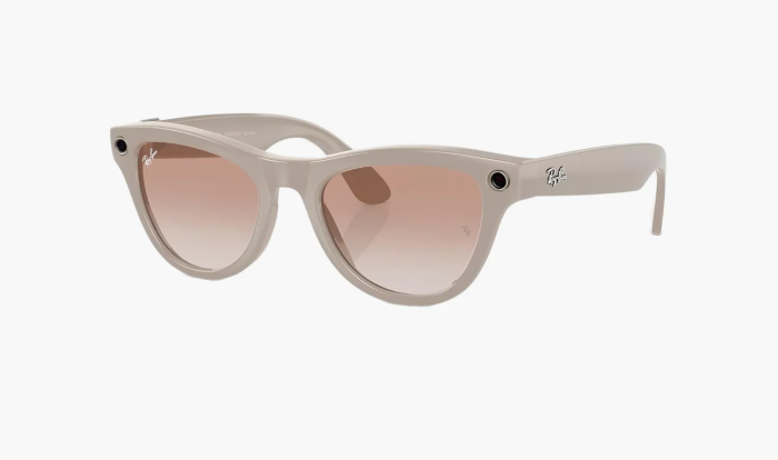 Ray-Ban Meta Skyler Shiny Chalky Gray/Cinnamon Pink  Ray-Ban Meta Skyler Shiny Chalky Gray/Cinnamon Pink
