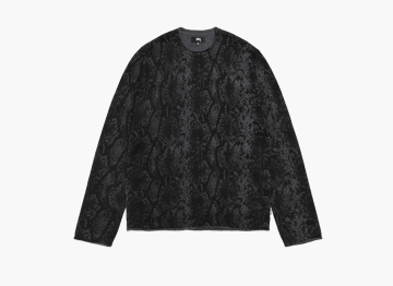 Stussy Python Fine Wool Sweater Charcoal 