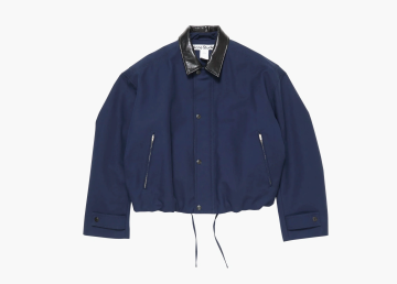 Acne Studios Twill Bomber Jacket Navy 