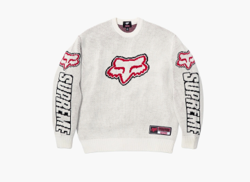 Supreme x Fox Racing Sweater White 