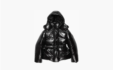 Acne Studios Belted Down Jacket Black 