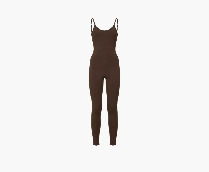 Alo Yoga Airbrush One And Done Onesie Espresso  Alo Yoga Airbrush One And Done Onesie Espresso