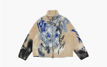 Acne Studios Jacquard Teddy Jacket Beige 