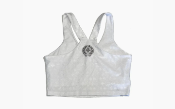 Chrome Hearts Horseshoe All-over Pattern Rib Tanktop White 