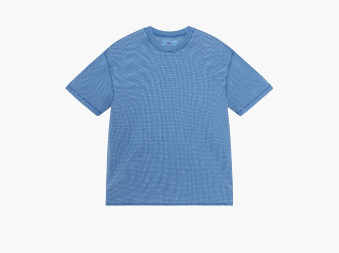Stussy Pigment Dyed Short-Sleeve Thermal  "Blue" 