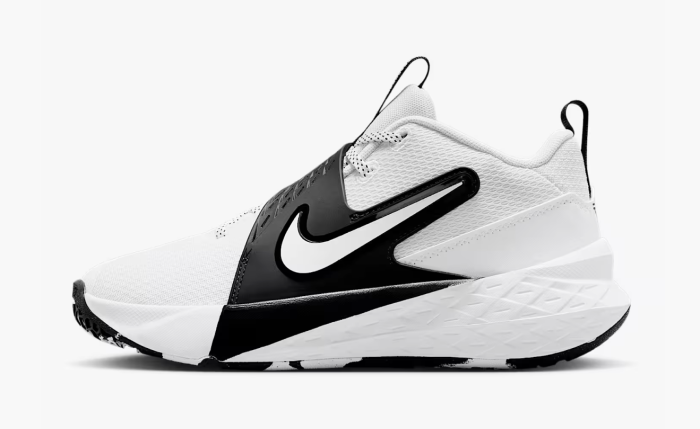 Nike Team Hustle D12 GS "White Black" 