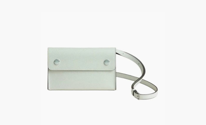 Hermes Hermèsnap Epsom Calfskin Shoulder Bag "White" 
