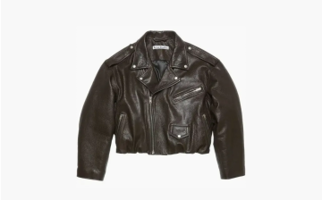 Acne Studios Leather Jacket Dark Brown 