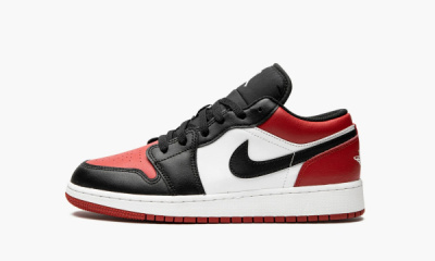 Jordan 1 Low GS "Bred Toe" - 3.5Y