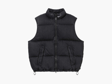 Supreme x Nike Denim Puffer Vest Black 