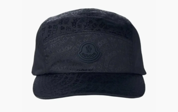 Moncler x Adidas Originals Logo Jacquard Baseballkappe Schwarz 