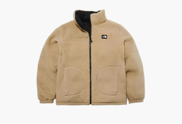 The North Face Fleece Jacket Beige Black  The North Face Fleece Jacket Beige Black