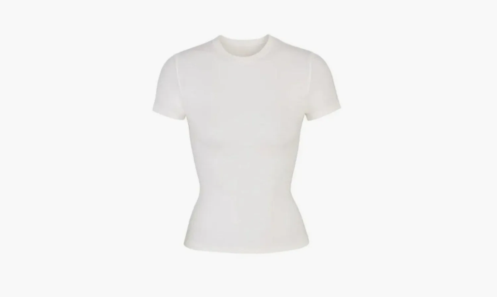 SKIMS T-shirt Cotton Jersey White  SKIMS T-shirt Cotton Jersey White