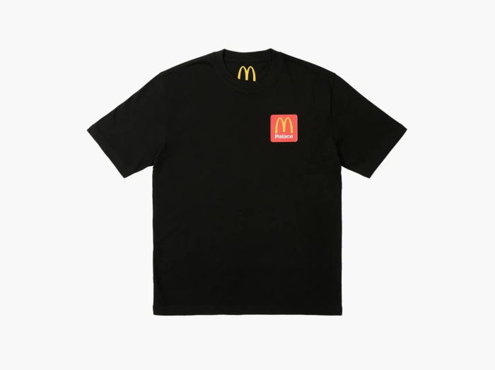 Palace x McDonald's Tee Black Description 1  Palace x McDonald's Tee Black Description 1