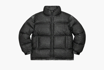Supreme Reflective Speckled Down Puffer Jacket Black 