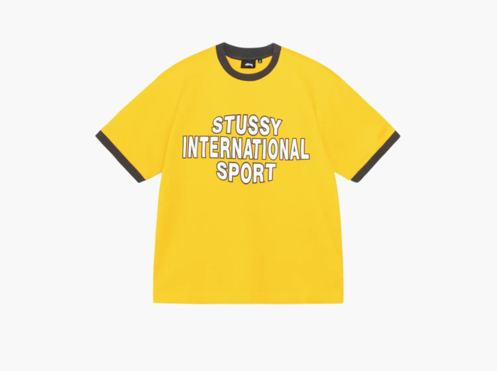 Stussy Sport Ringer Tee Gold  Stussy Sport Ringer Tee Gold