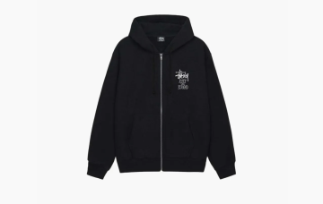 Stussy Well Suited Zip Hoodie Black 