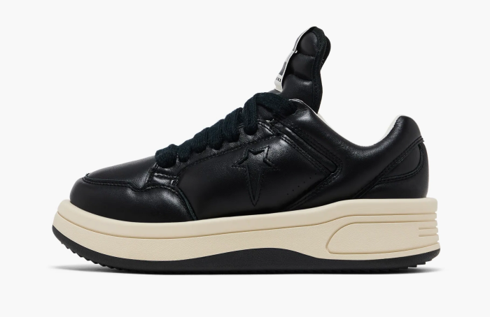 Converse TURBOWPN x Rick Owens DRKSHDW Low Black Cloud Cream 