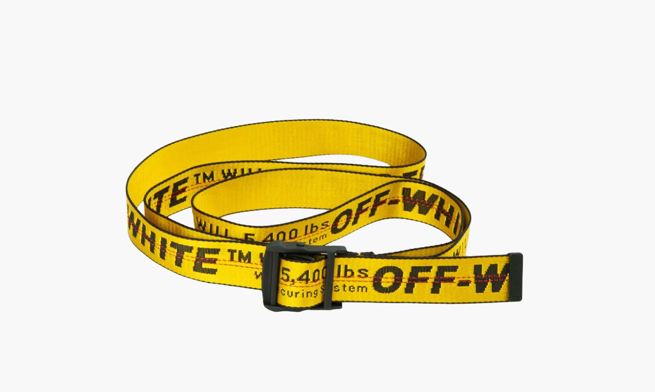 фото Off-White Industrial Belt "Yellow/Black" (Ремни)