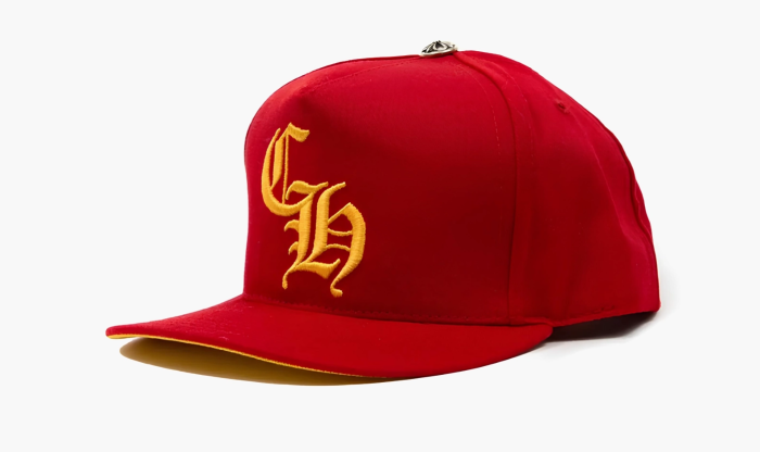 Chrome Hearts Baseball Hat Red/Yellow  Chrome Hearts Baseball Hat Red/Yellow