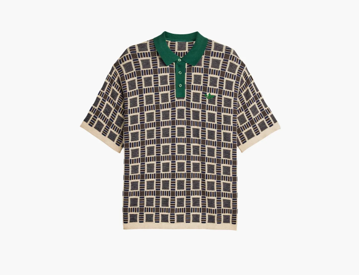 Adidas Originals x Brain Dead Polo Shirt Brown  Adidas Originals x Brain Dead Polo Shirt Brown