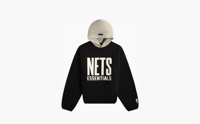 Fear of God Essentials x NBA Chicago Bulls Hoodie "Black White" 