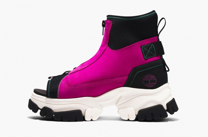 Timberland Adley Way Peep Toe Boot Sandals WMNS "Very Berry" 