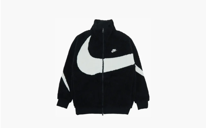 Nike Big Swoosh Reversible Boa Jacket "Black"  Nike Big Swoosh Reversible Boa Jacket "Black"