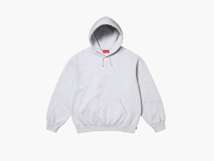 Supreme Frayed Hooded Sweatshirt Ash Grey 
