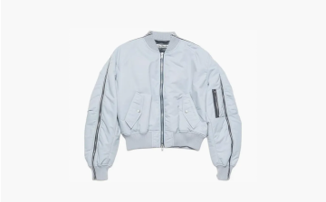 Acne Studios Zip-Up Bomber Jacket Blue 