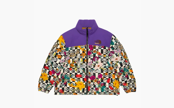 Gucci x The North Face Floral Down Jacket Purple Floral 