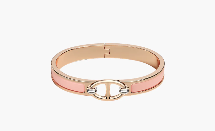 Hermes Mini Clic Chaine d'Ancre bracelet Rose Pink  Hermes Mini Clic Chaine d'Ancre bracelet Rose Pink