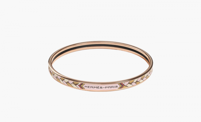 Hermès Tresse de Coeur bangle "Rose Gold" 