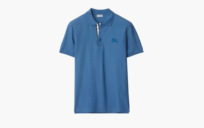 Burberry Cotton Polo Shirt  "Pool" 