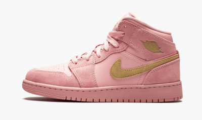 Jordan 1 Mid SE GS "Coral Gold" - 5.5Y