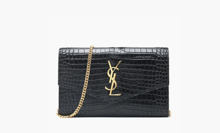 Saint Laurent BLACK Wallet with chain Black  Saint Laurent BLACK Wallet with chain Black