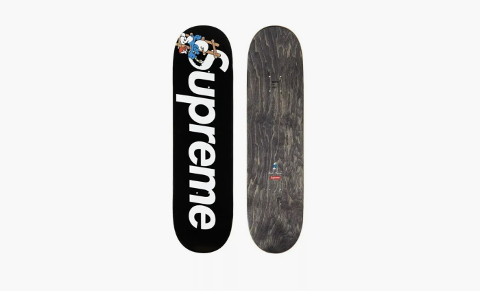 Supreme x Smurfs Skateboard Deck Black 