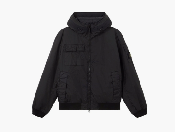 Stone Island Hooded Padded Jacket Black 